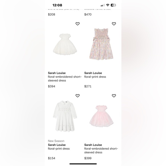 Sarah Louise kids formal dress,floral cherries,pageant,photo 
 sz 6? PTP 11.5 - Picture 15 of 16